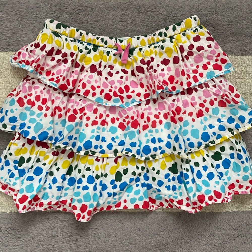 Mini Boden girls tiered skirt EUC